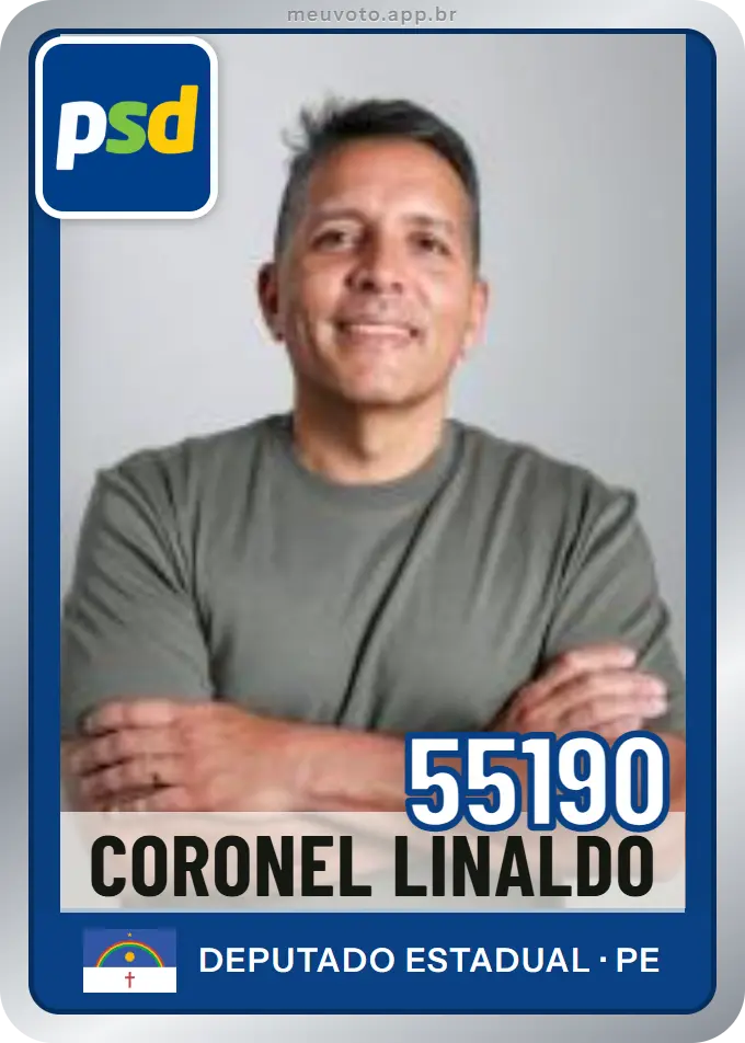 Carta de Coronel Linaldo, número 55190, PSD