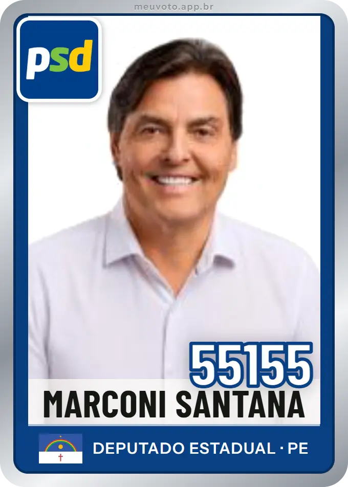 Carta de Marconi Santana, número 55155, PSD