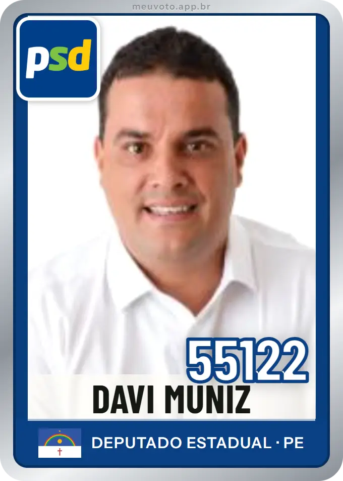 Carta de Davi Muniz, número 55122, PSD