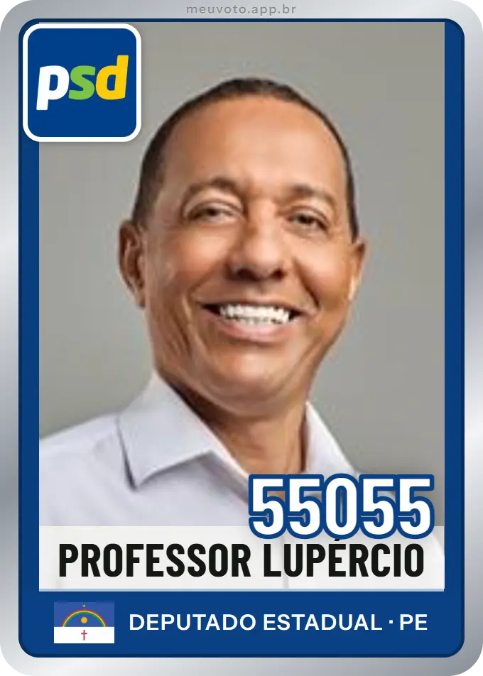 Carta de Professor Lupércio, número 55055, PSD