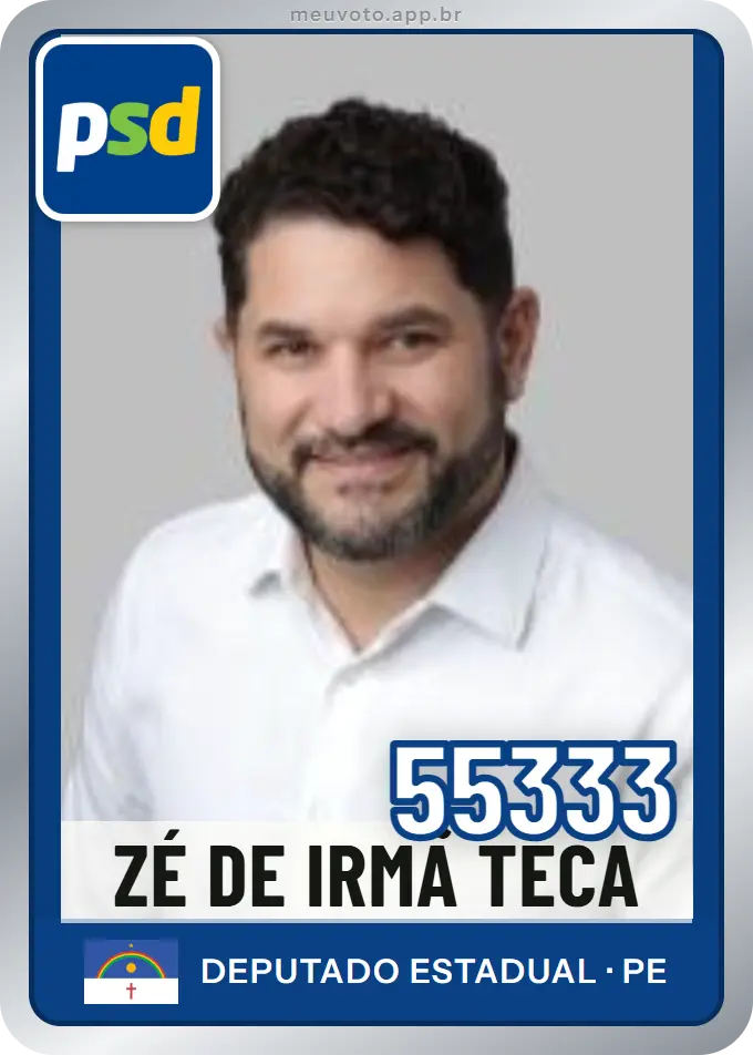 Carta de Zé de Irmã Teca, número 55333, PSD