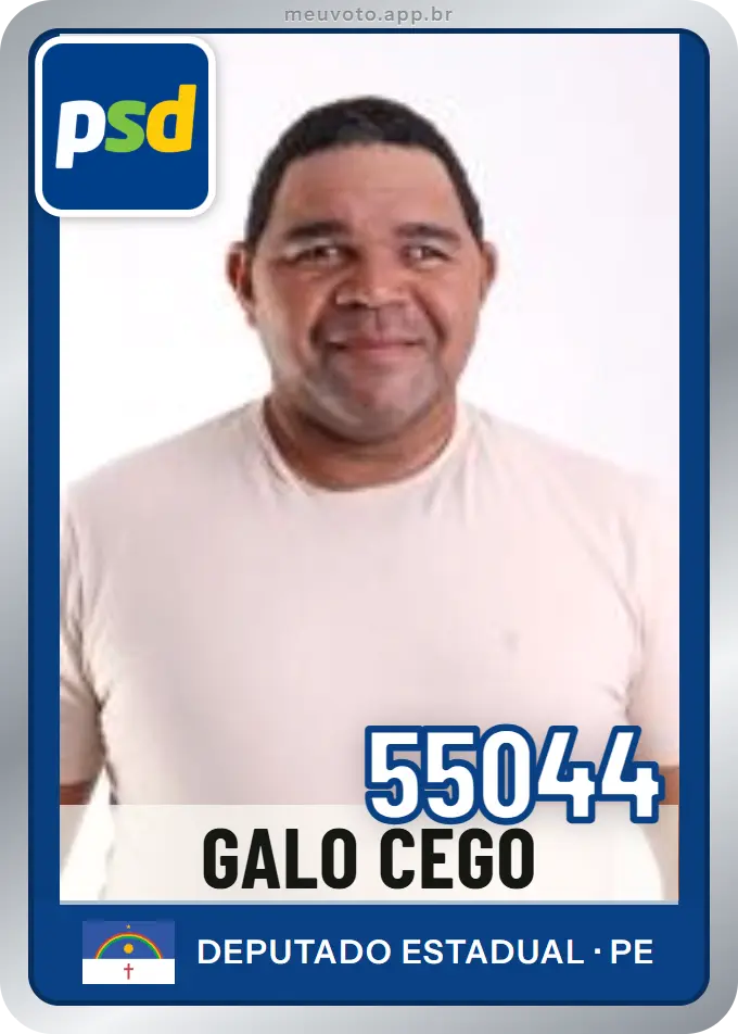 Carta de Galo Cego, número 55044, PSD
