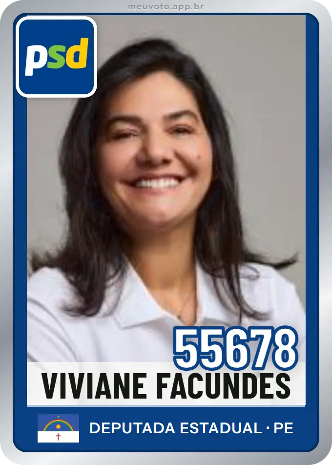 Carta de Viviane Facundes, número 55678, PSD