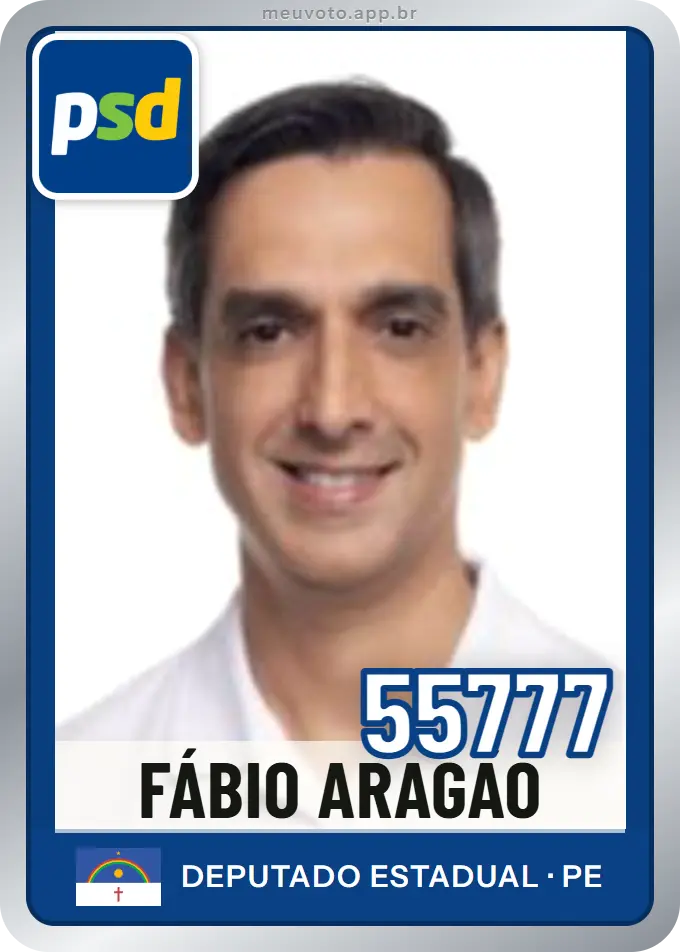 Carta de Fábio Aragão, número 55777, PSD