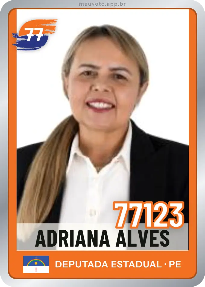 Carta de Adriana Alves, número 77123, Solidariedade
