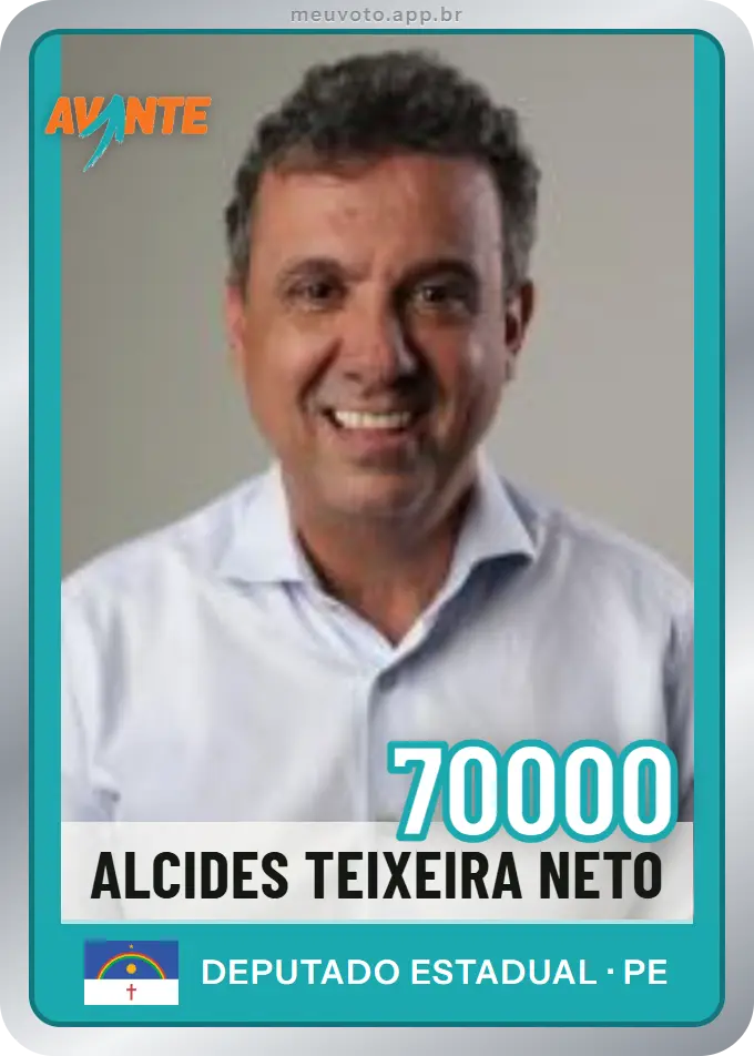 Carta de Alcides Teixeira Neto, número 70000, Avante