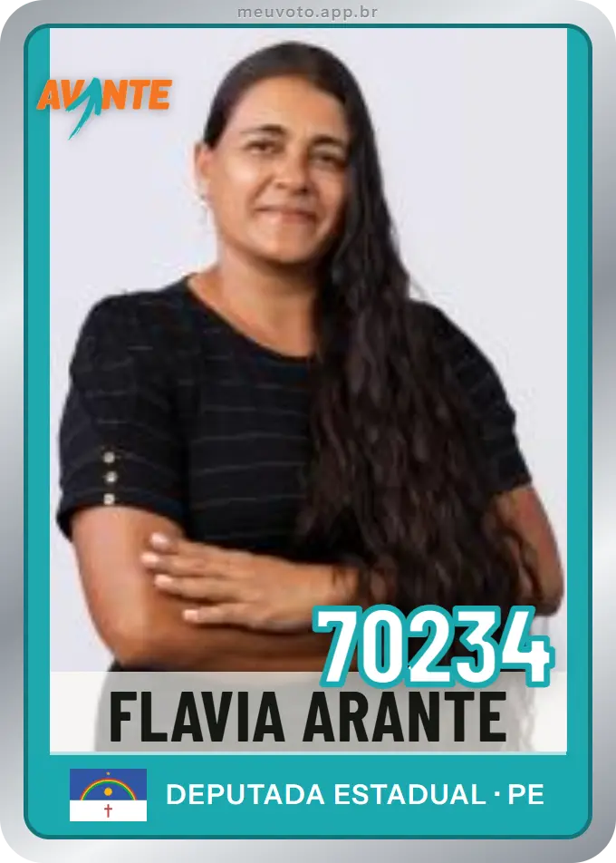 Carta de Flavia Arante, número 70234, Avante