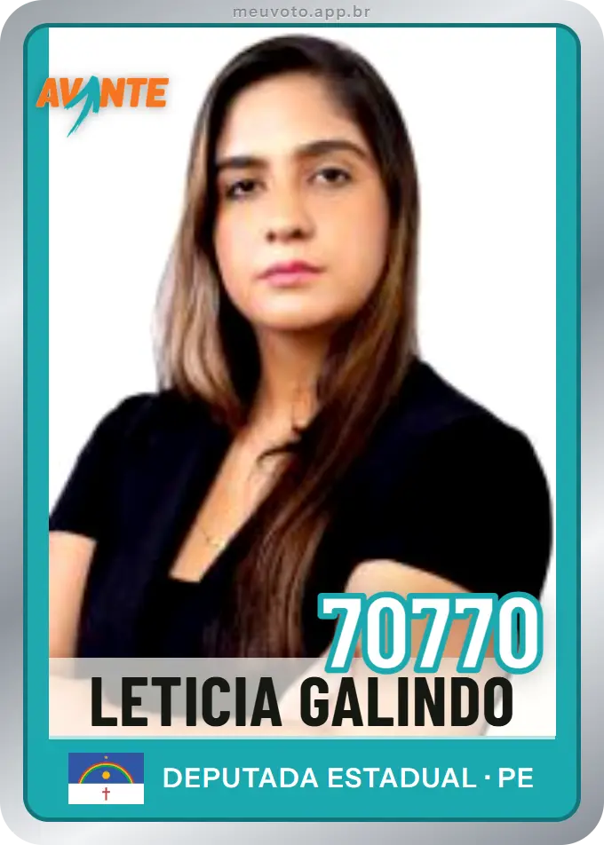 Carta de Leticia Galindo, número 70770, Avante