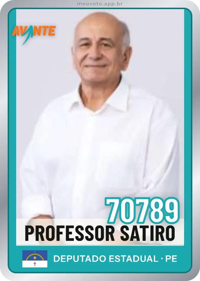 Carta de Professor Satiro, número 70789, Avante
