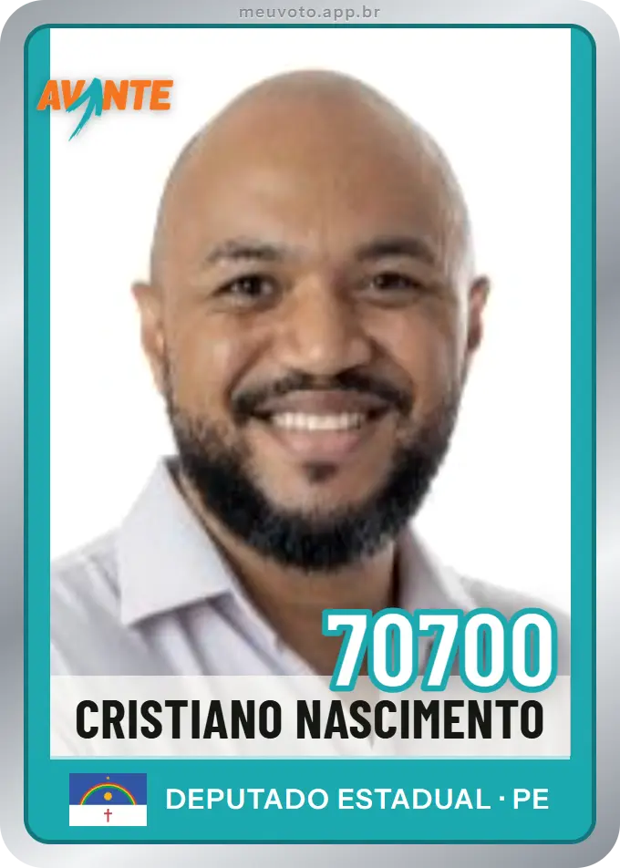 Carta de Cristiano Nascimento, número 70700, Avante