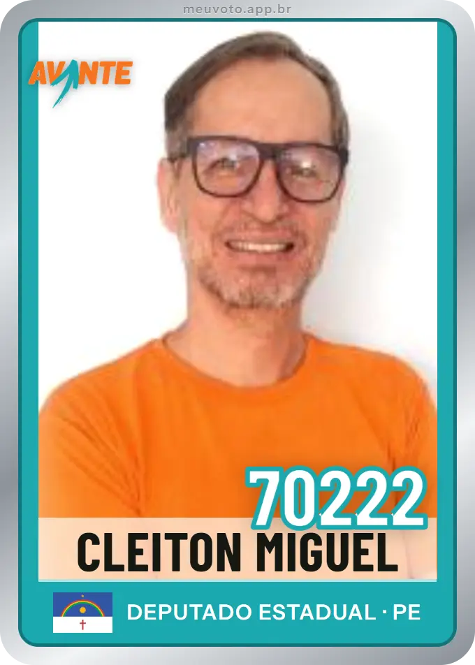 Carta de Cleiton Miguel, número 70222, Avante