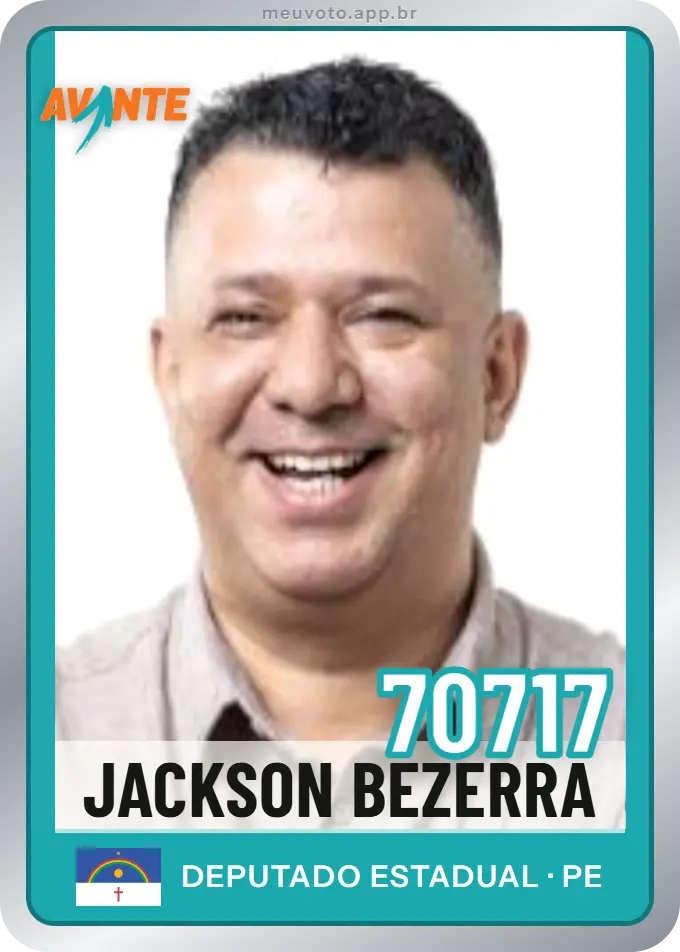 Carta de Jackson Bezerra, número 70717, Avante