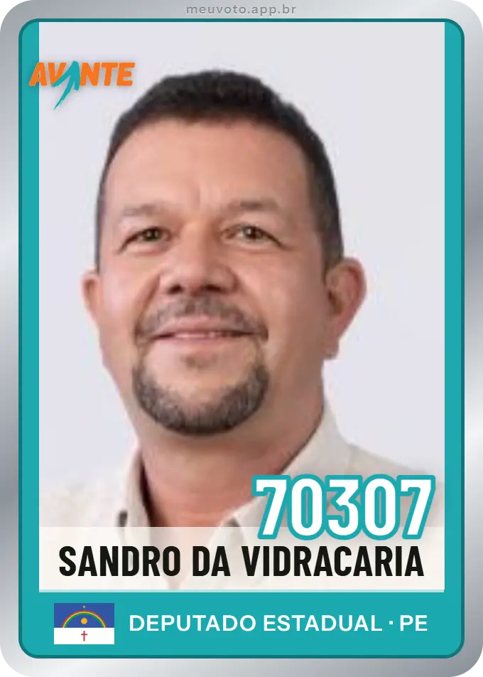 Carta de Sandro da Vidracaria, número 70307, Avante
