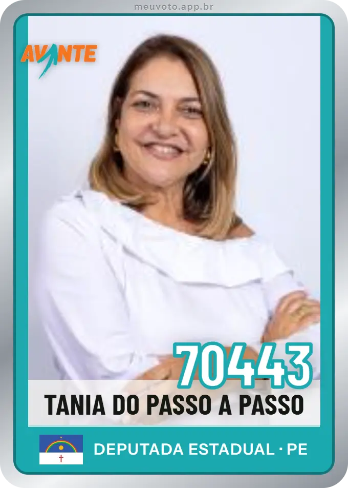Carta de Tania do Passo A Passo, número 70443, Avante
