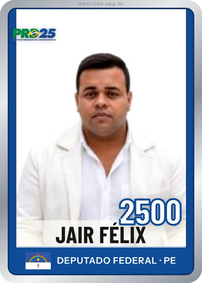 Carta de Jair Félix, número 2500, PRD
