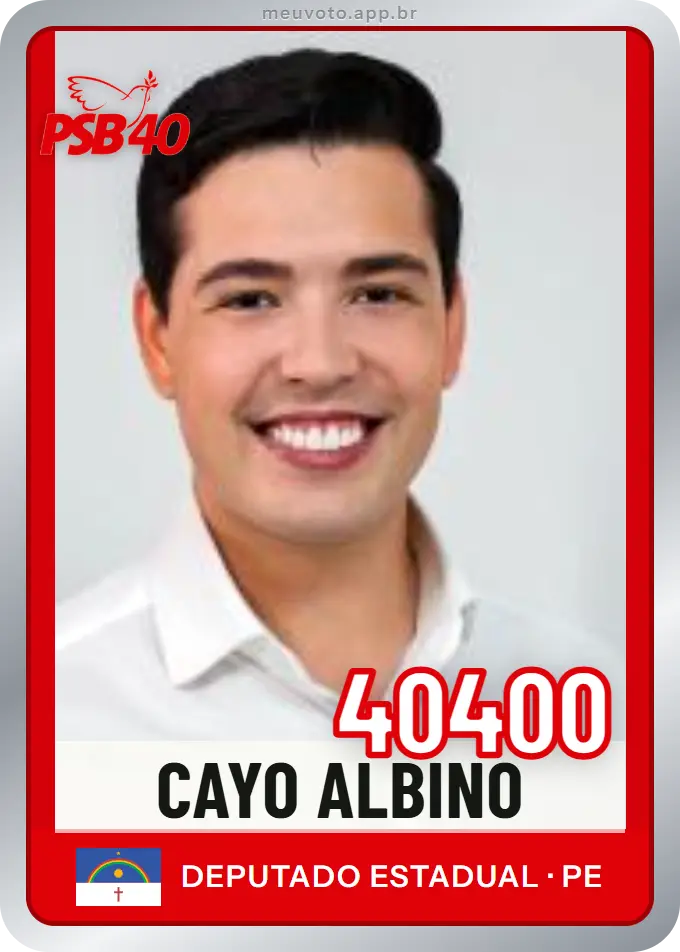 Carta de Cayo Albino, número 40400, PSB
