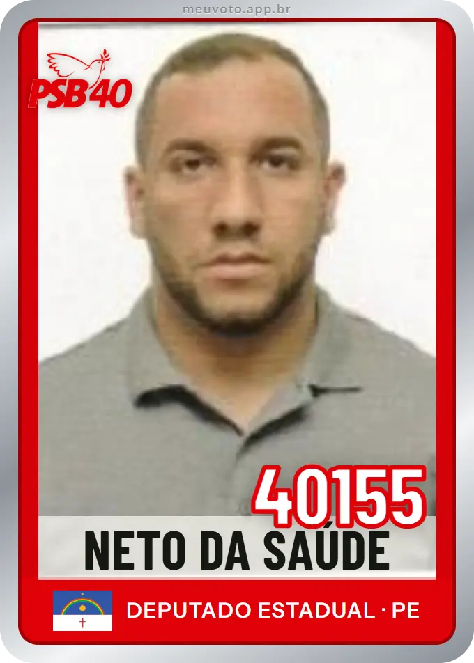 Carta de Neto da Saúde, número 40155, PSB