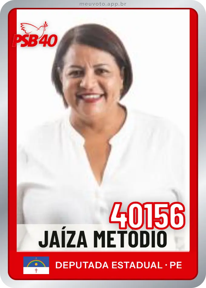 Carta de Jaíza Metódio, número 40156, PSB