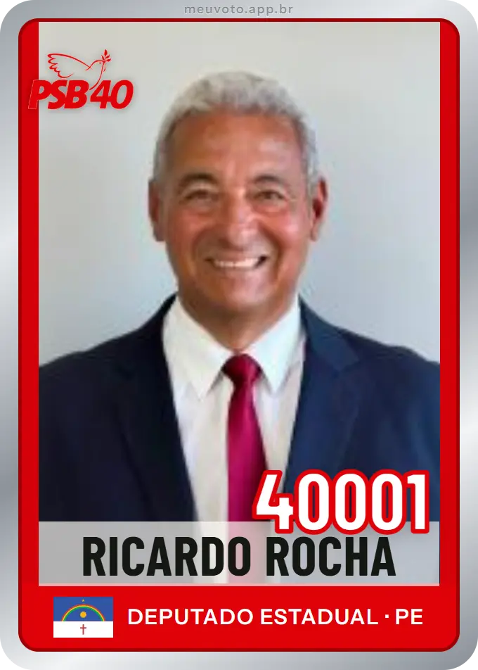 Carta de Ricardo Rocha, número 40001, PSB