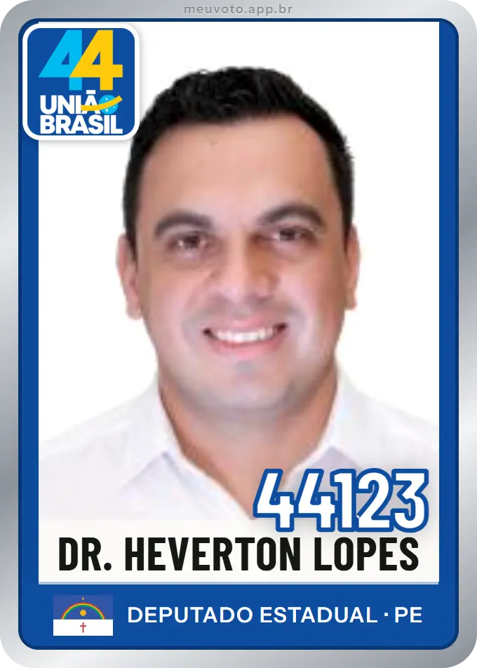 Carta de Dr. Heverton Lopes, número 44123, União