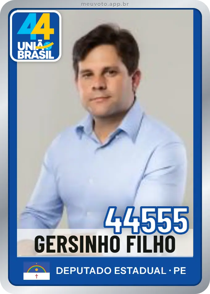 Carta de Gersinho Filho, número 44555, União