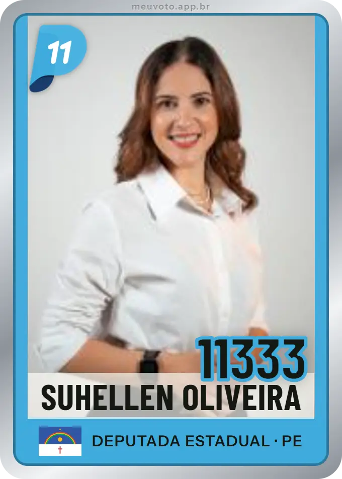 Carta de Suhellen Oliveira, número 11333, PP