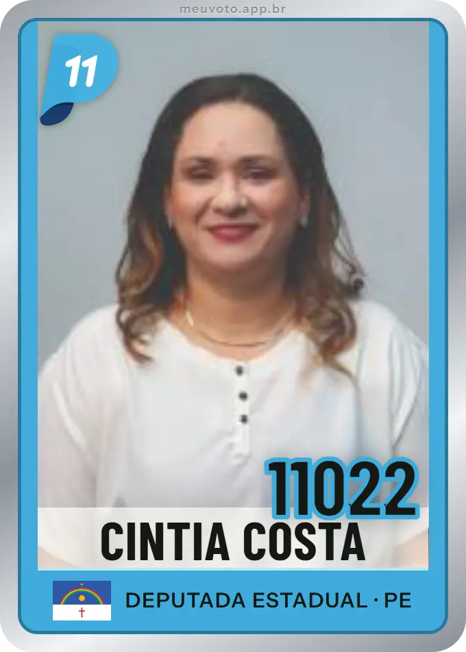 Carta de Cintia Costa, número 11022, PP