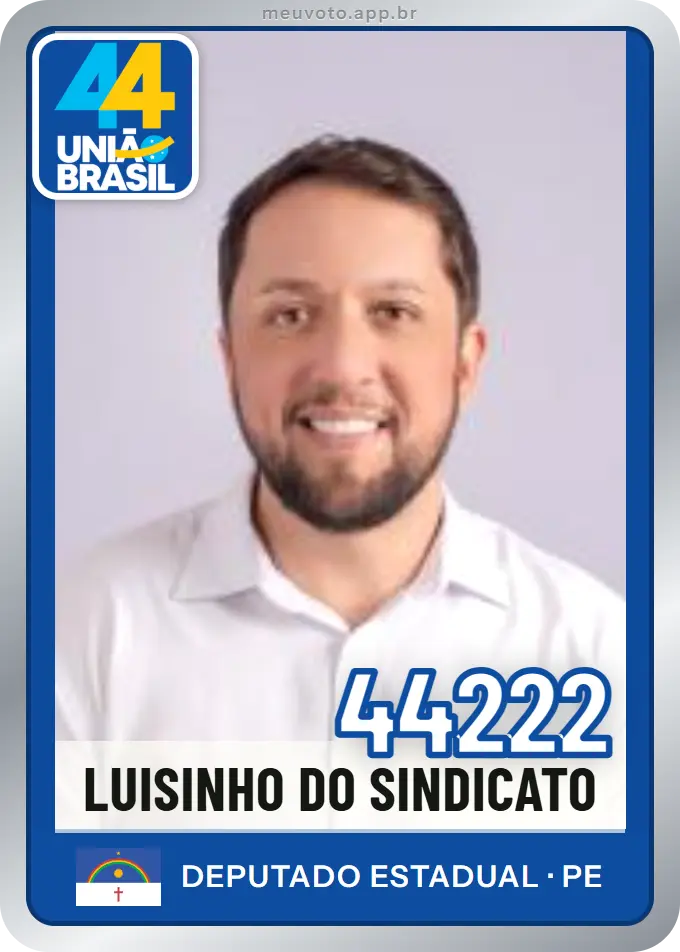 Carta de Luisinho do Sindicato, número 44222, União