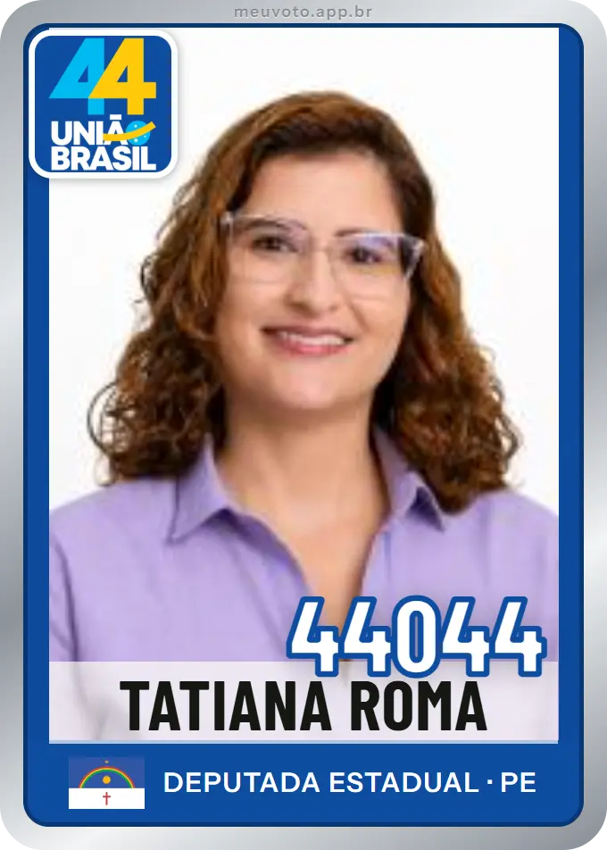 Carta de Tatiana Roma, número 44044, União