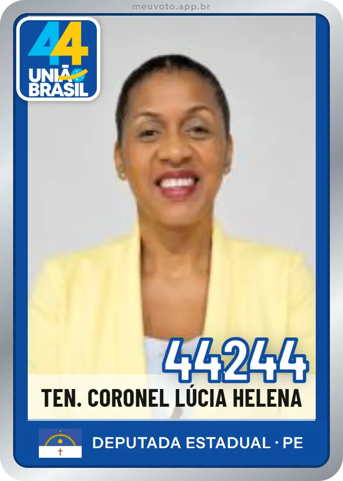 Carta de Ten. Coronel Lúcia Helena, número 44244, União