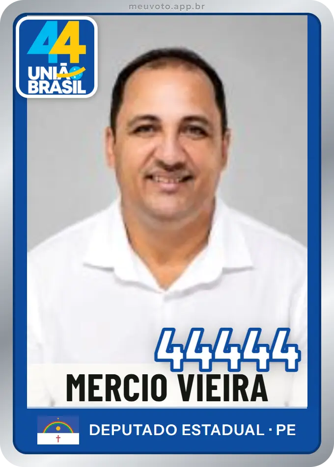 Carta de Mercio Vieira, número 44444, União