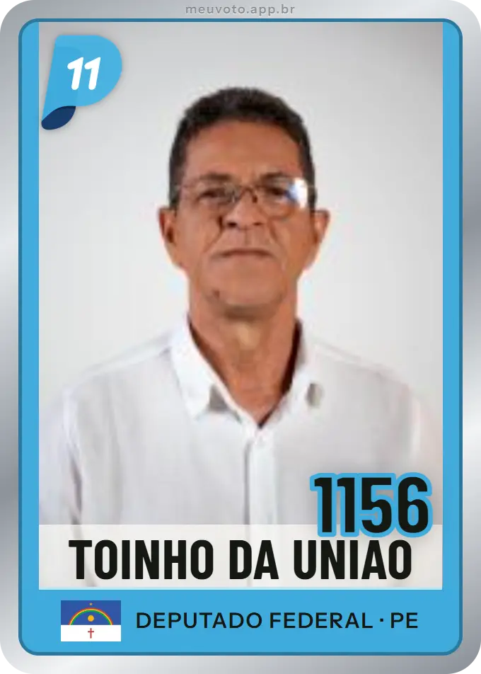 Carta de Toinho da União, número 1156, PP