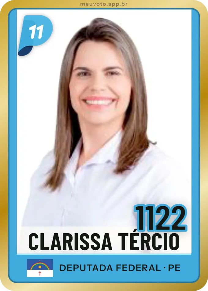 Carta de Clarissa Tércio, número 1122, PP