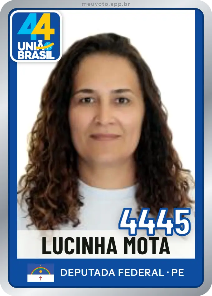 Carta de Lucinha Mota, número 4445, União