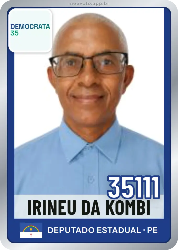 Carta de Irineu da Kombi, número 35111, Democrata