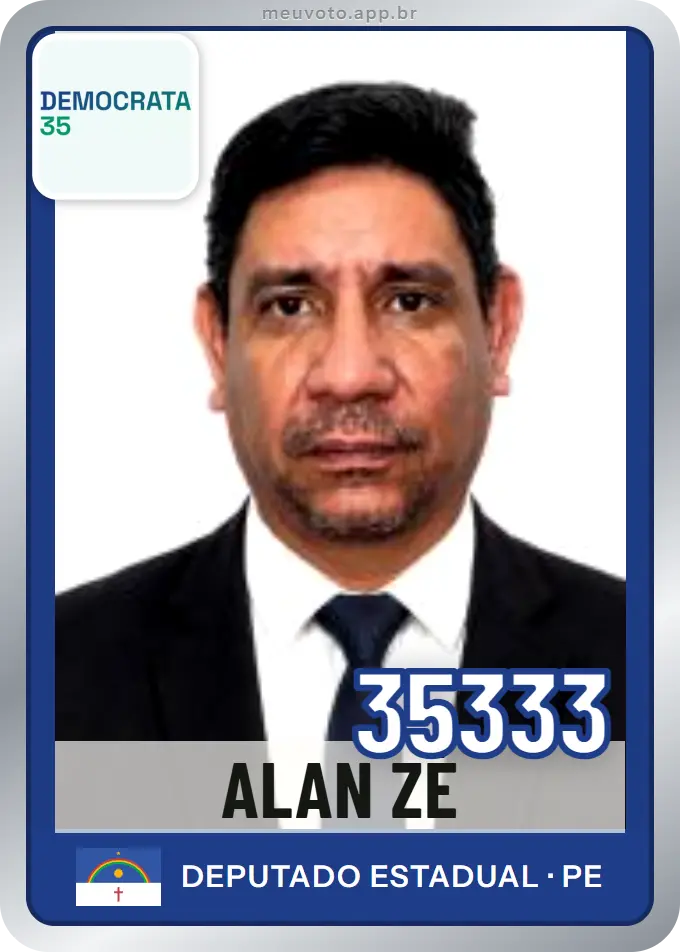 Carta de Alan Zé, número 35333, Democrata