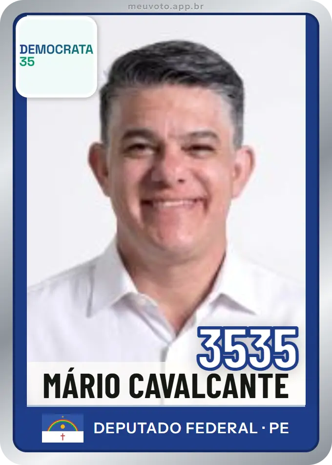 Carta de Mário Cavalcante, número 3535, Democrata