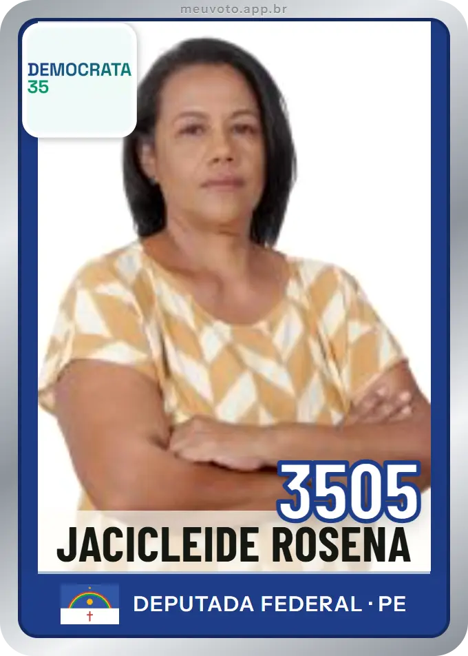 Carta de Jacicleide Rosena, número 3505, Democrata