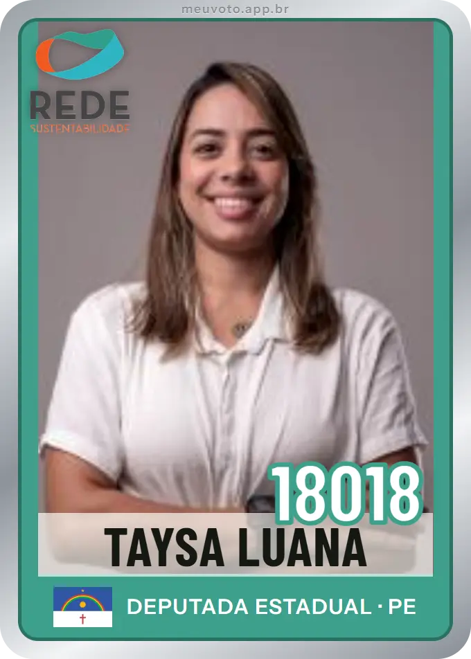Carta de Taysa Luana, número 18018, Rede