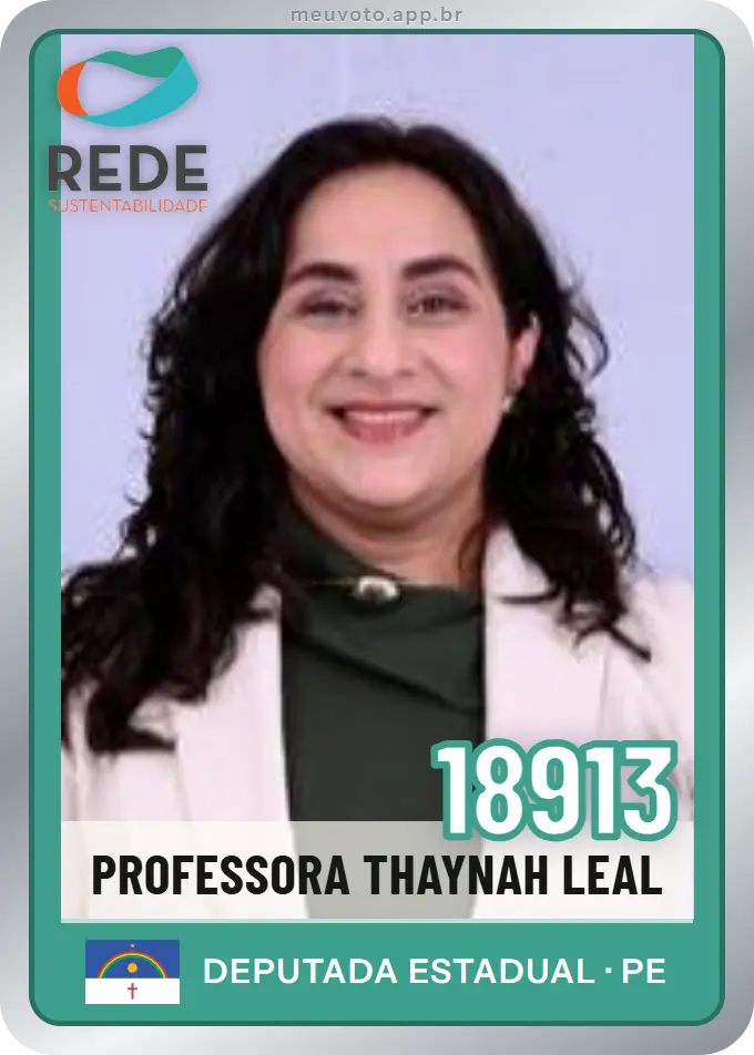 Carta de Professora Thaynah Leal, número 18913, Rede