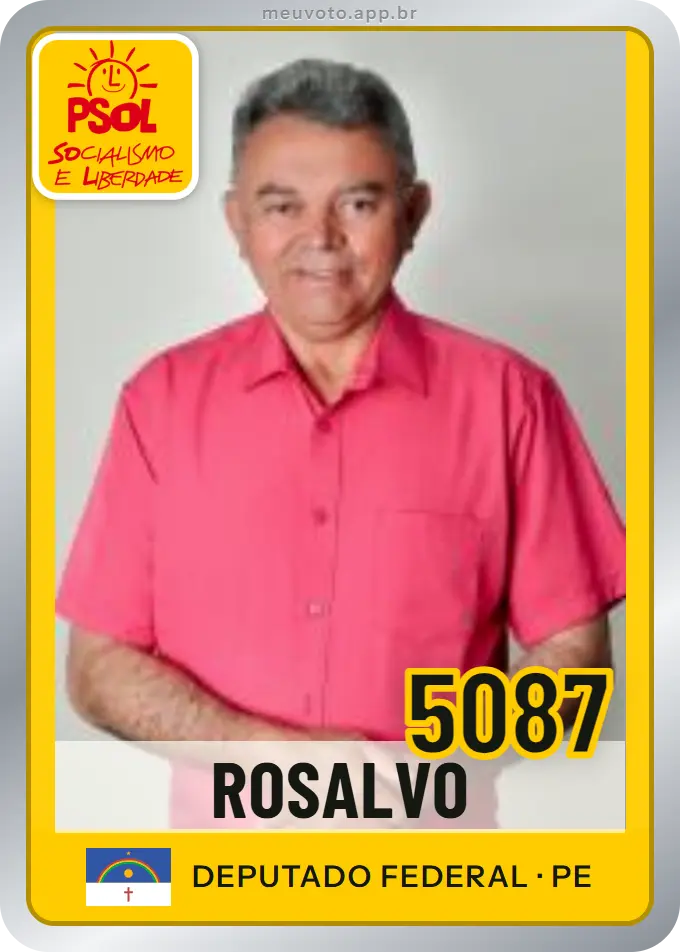 Carta de Rosalvo, número 5087, PSOL
