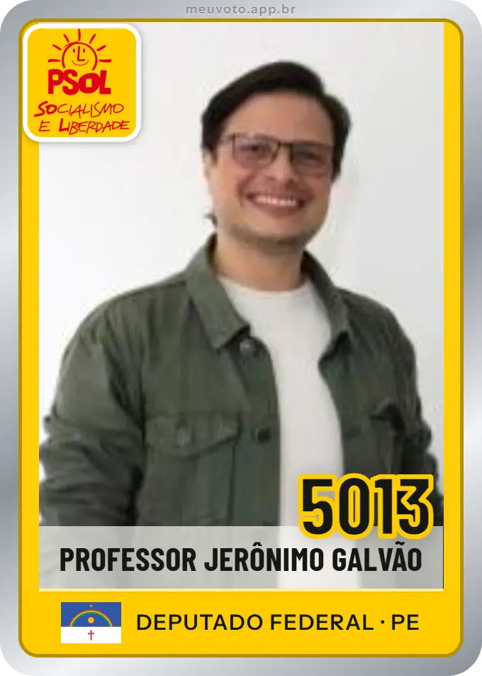 Carta de Professor Jerônimo Galvão, número 5013, PSOL