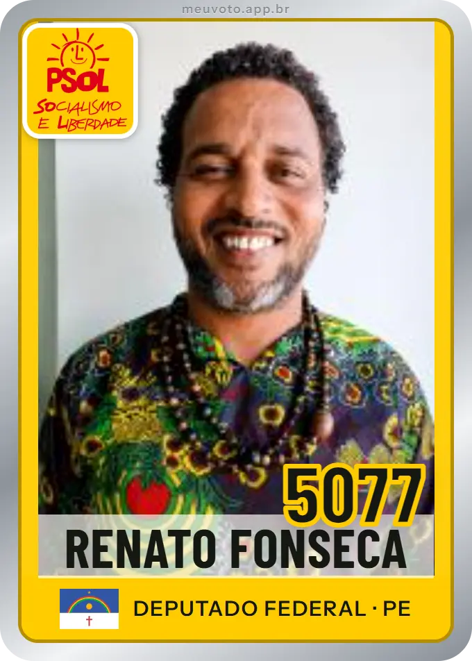 Carta de Renato Fonseca, número 5077, PSOL