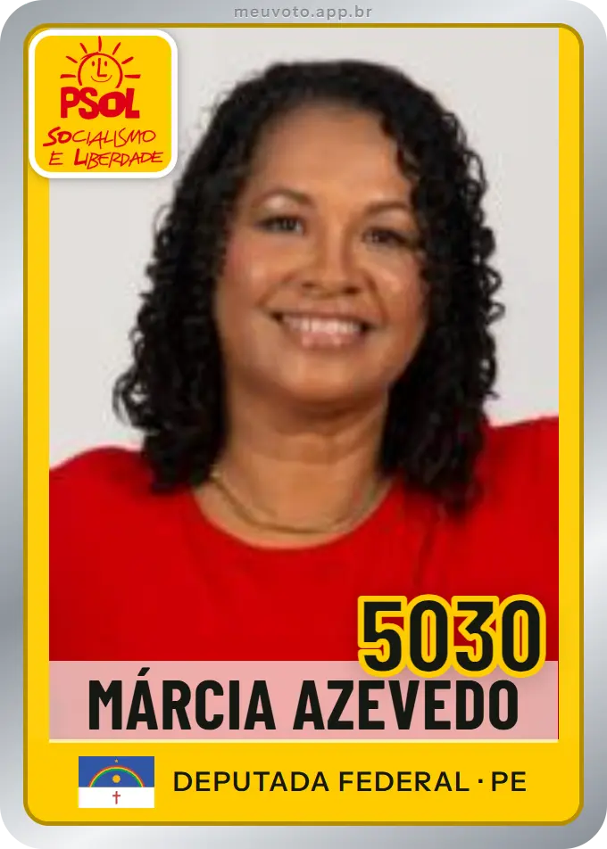 Carta de Márcia Azevedo, número 5030, PSOL