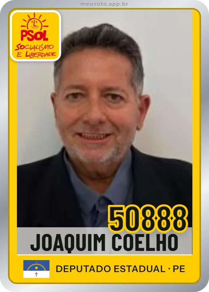 Carta de Joaquim Coelho, número 50888, PSOL