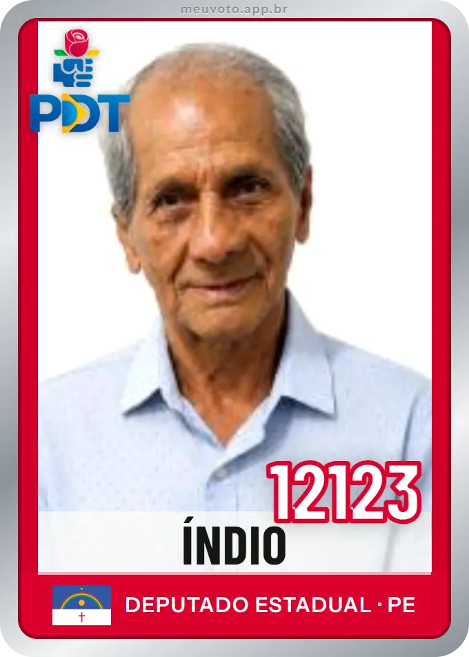 Carta de Índio, número 12123, PDT