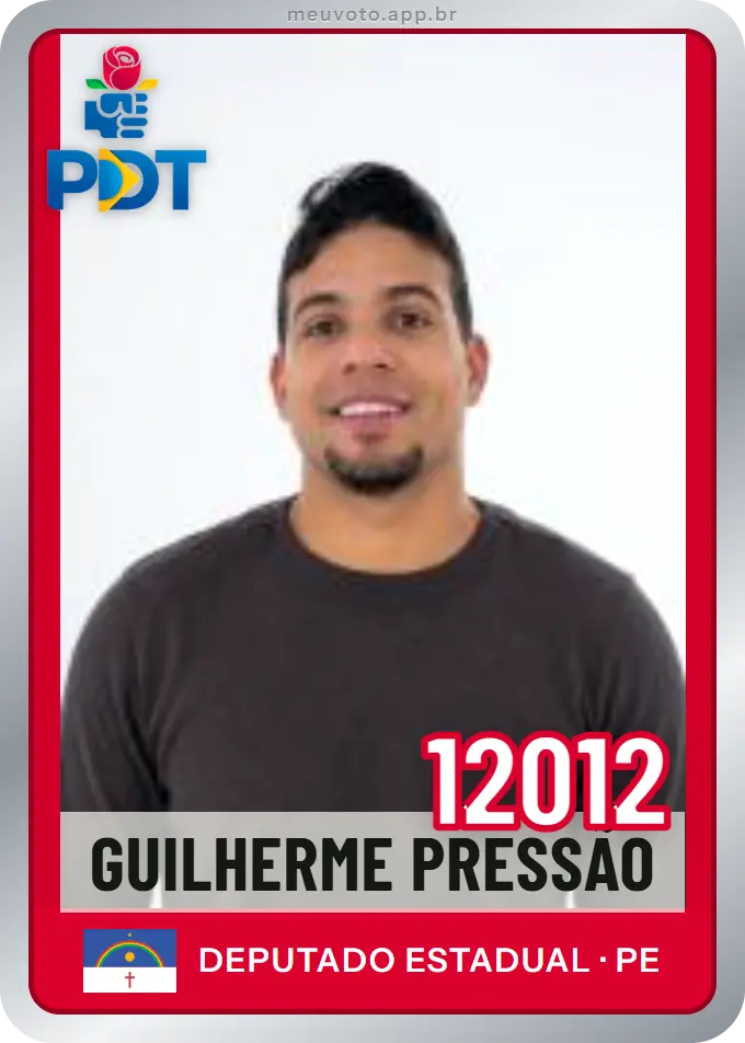 Carta de Guilherme Pressão, número 12012, PDT