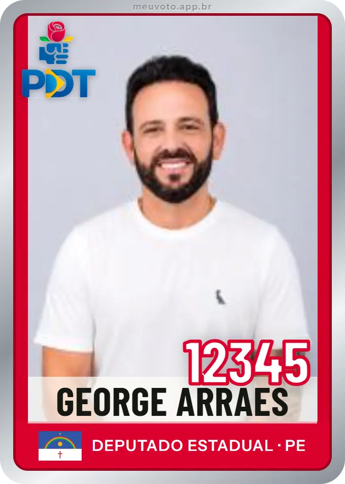 Carta de George Arraes, número 12345, PDT