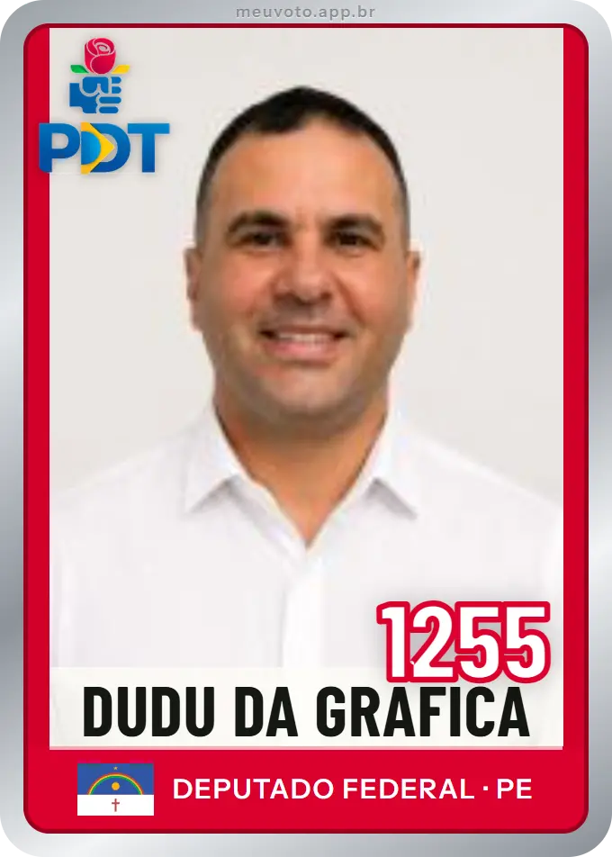 Carta de Dudu da Gráfica, número 1255, PDT
