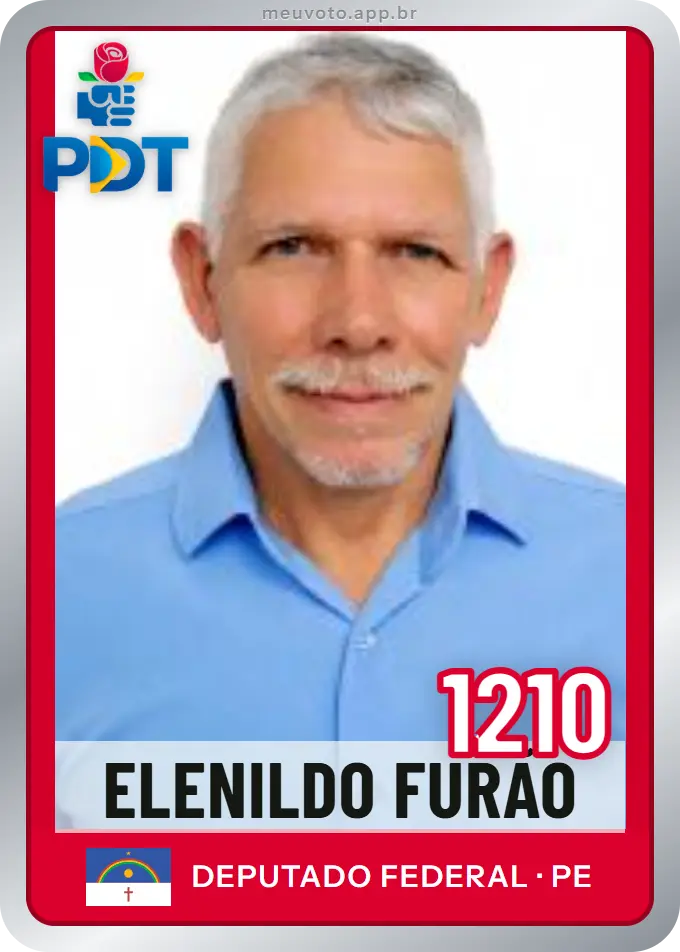 Carta de Elenildo Furão, número 1210, PDT